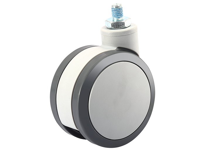 CPT Enhanced Twin Wheel Caster - Thread Stem