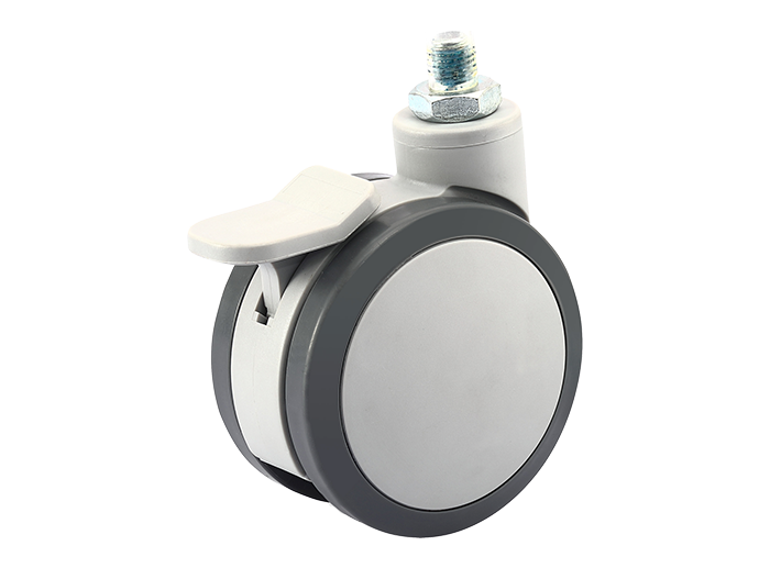 CPT Enhanced Twin Wheel Caster - Thread Stem